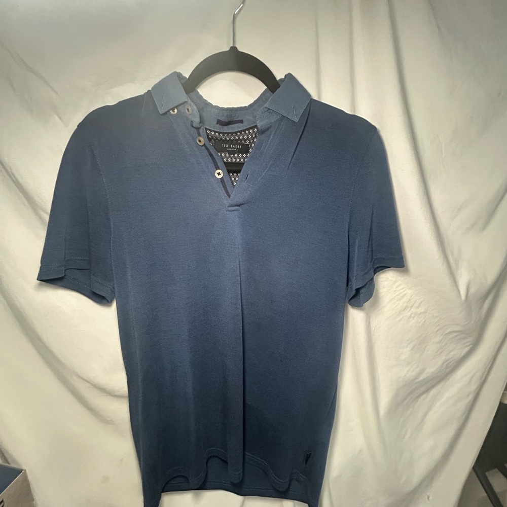 Ted Baker Slate Blue Polo Shirt